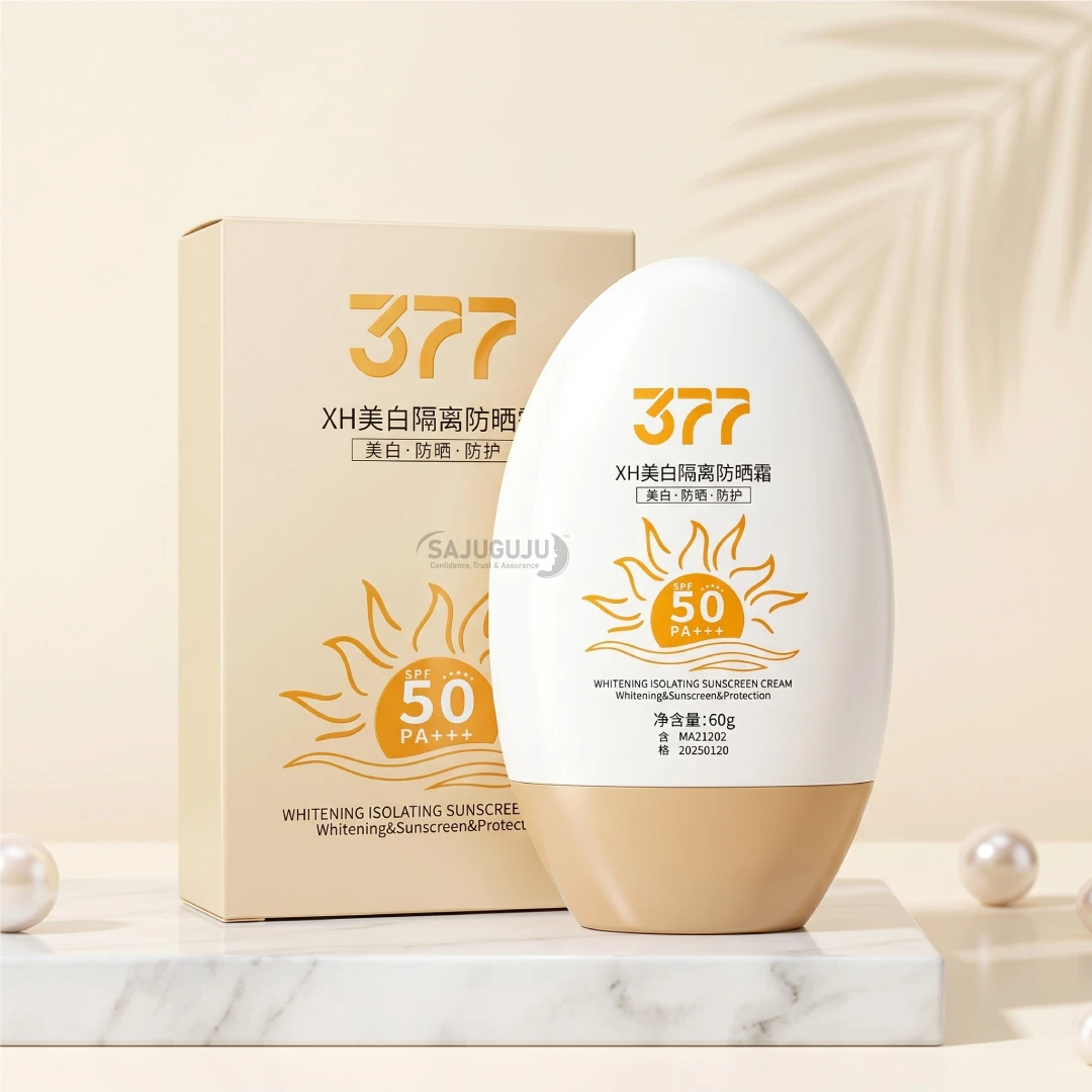 XH 377 Whitening Isolating Sunscreen Cream - SPF 50 PA+++ ডাবল প্রোটেকশন ও অ্যাডভান্সড ব্রাইটেনিং শিল্ড