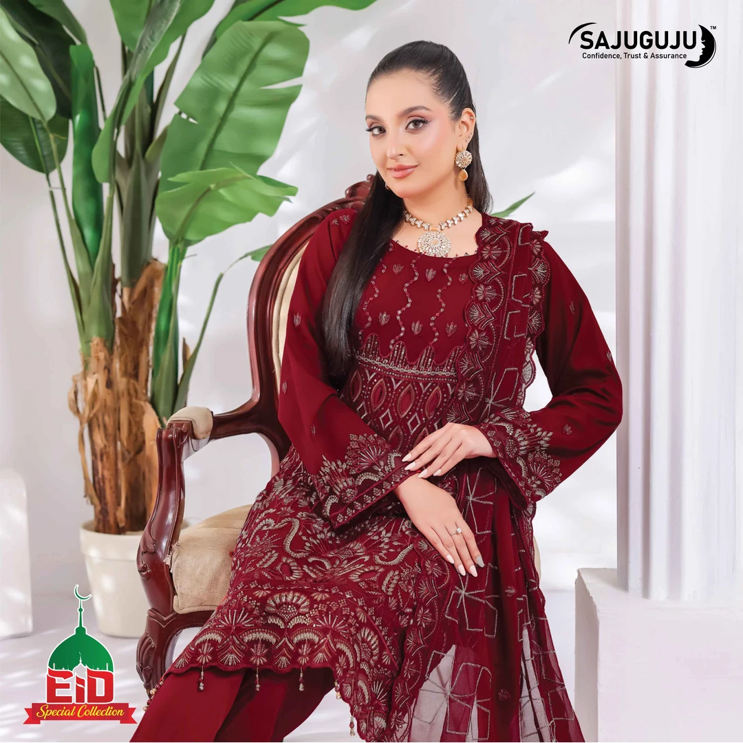 Manisha luxury । Deep Maroon