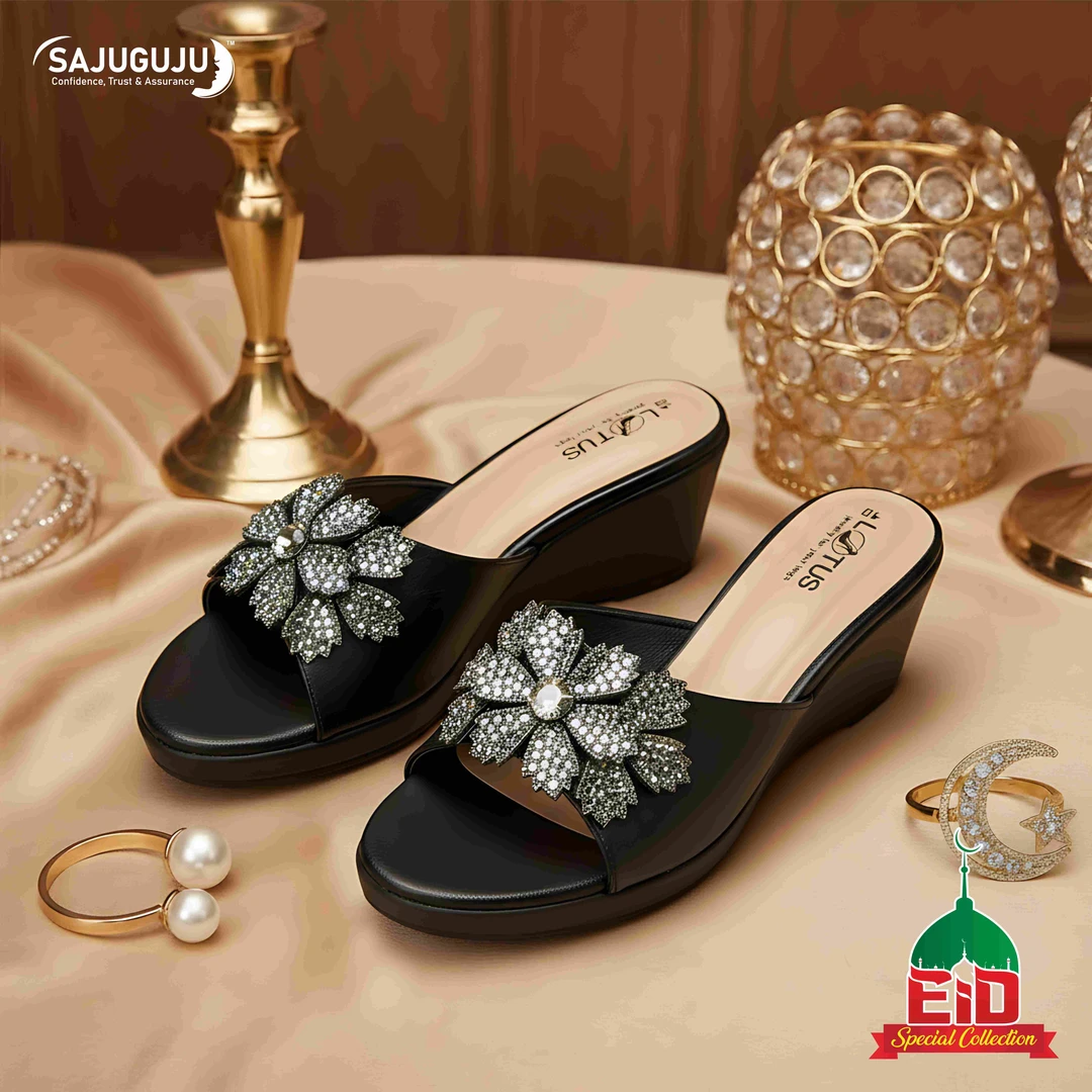 Lotus Black Party Sliders । 36-41