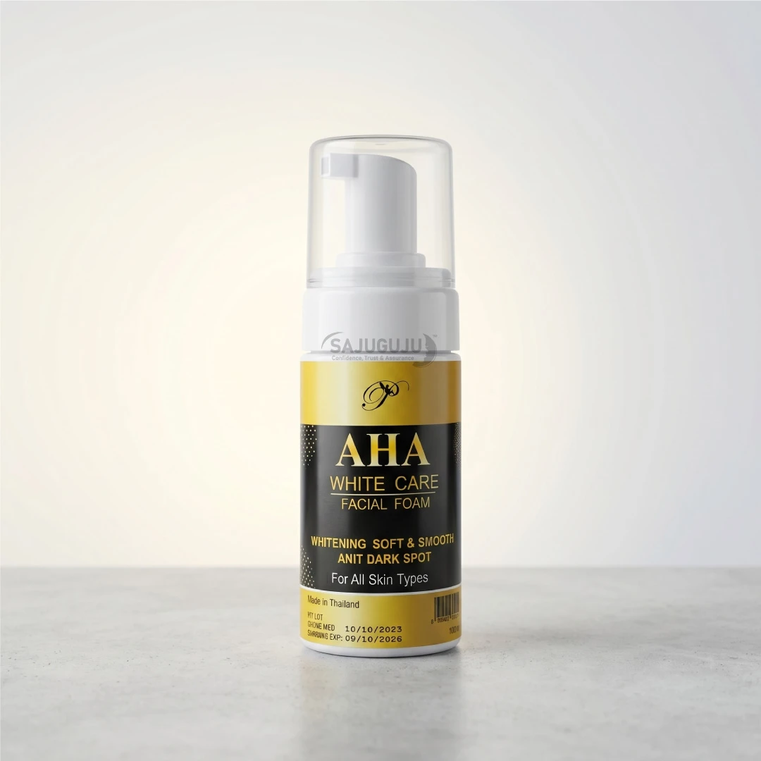 AHA White Care Facial Foam - হোয়াইটেনিং, অ্যান্টি-ডার্ক স্পট এবং এক্সফোলিয়েটিং প্রফেশনাল ফেসিয়াল ফোম