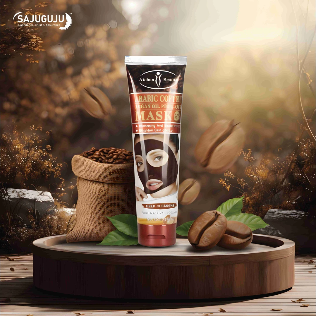 Aichun Beauty Arabic Coffee Peel-Off Mask: Argan  Oil, Deep Cleansing & Skin Brightening