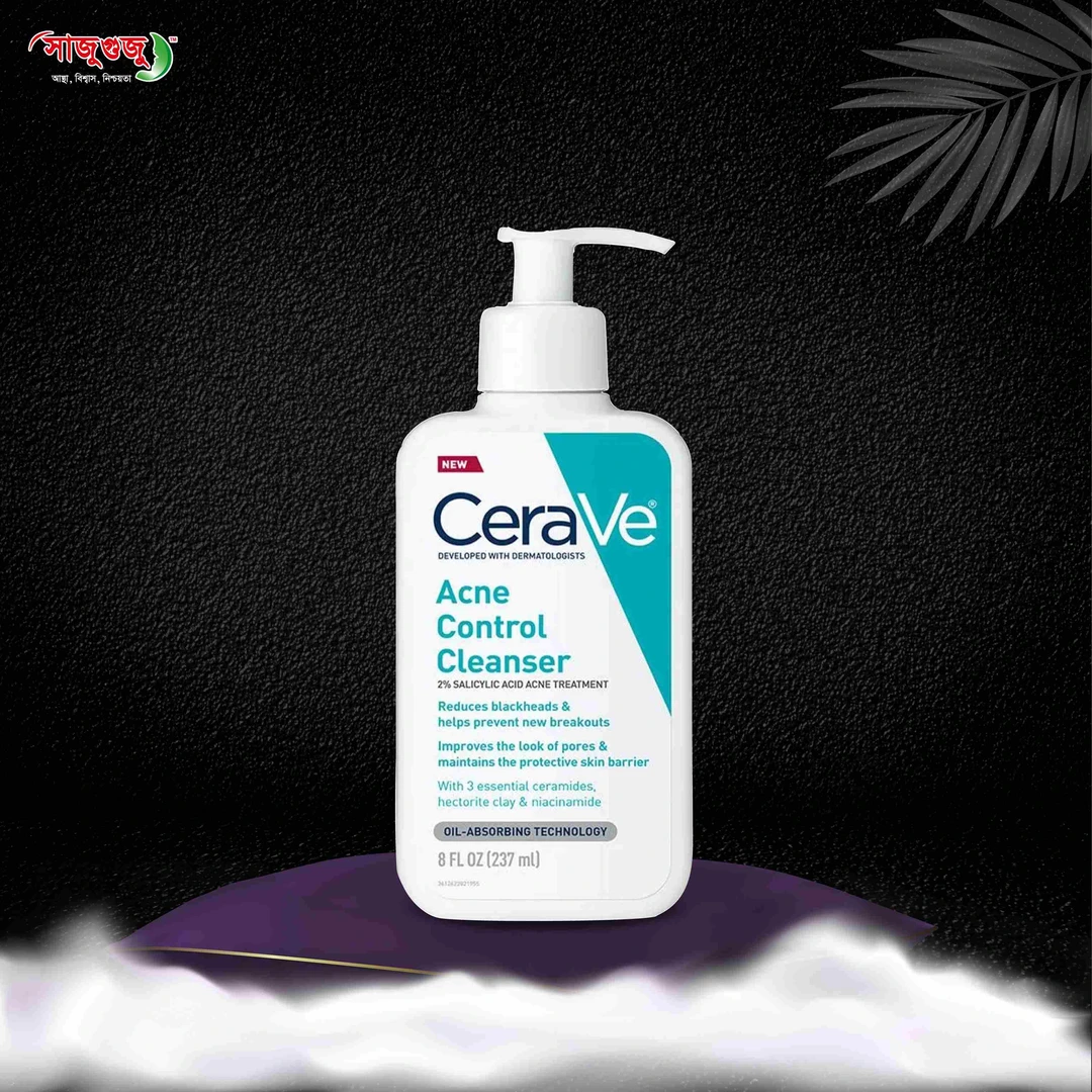 CeraVe Acne Control Cleanser: 2% Salicylic Acid for Clear, Balanced Skin!