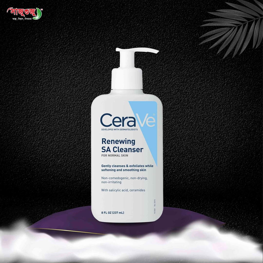 CeraVe Renewing SA Cleanser: Salicylic Acid for Normal Skin, Smoothing & Non-Irritating!