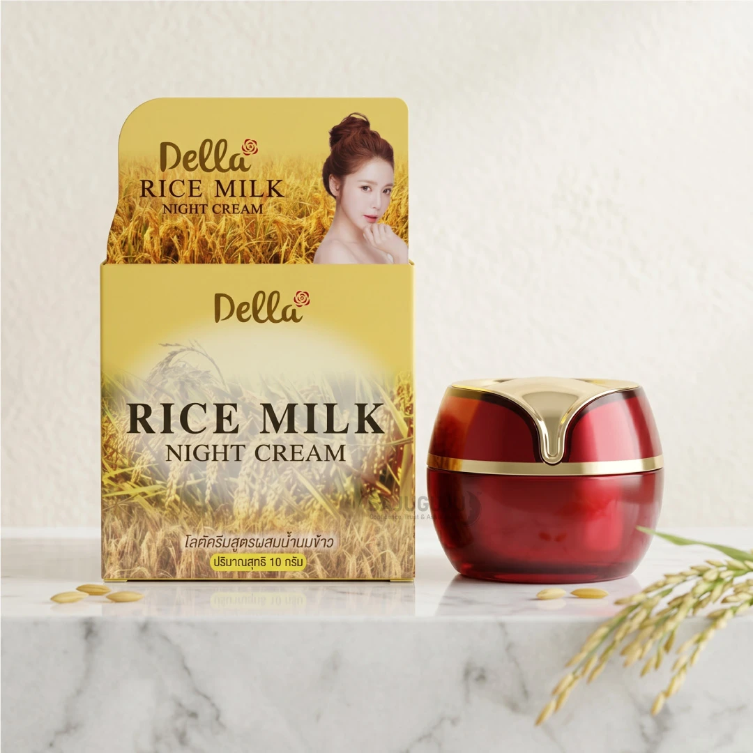 Della Rice Milk Night Cream - রাইস মিল্কের জাদুকরী পুষ্টিতে ত্বক উজ্জ্বল ও মসৃণ করার প্রিমিয়াম নাইট ক্রিম
