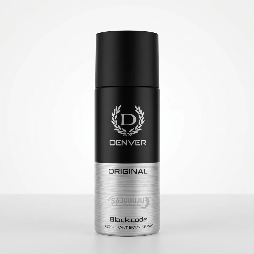 Denver Original Black.code Deodorant Body Spray - বোল্ড ও দীর্ঘস্থায়ী সুবাসের প্রিমিয়াম মেনস বডি স্প্রে