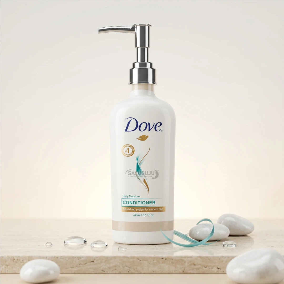 Dove Daily Moisture Conditioner - রুক্ষ ও শুষ্ক চুলকে গভীরভাবে পুষ্ট, নরম ও সিল্কি করার ডেইলি ময়েশ্চার কন্ডিশনার (240ml)