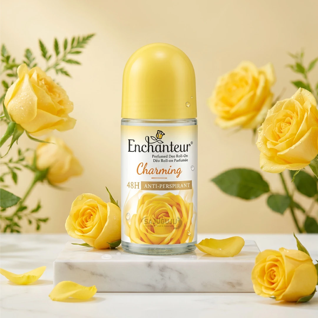 Enchanteur Charming Perfumed Deo Roll-On - ৪৮ ঘণ্টা সুরক্ষা ও সতেজ ফ্লোরাল সুবাসের অ্যান্টিপারসপিরেন্ট