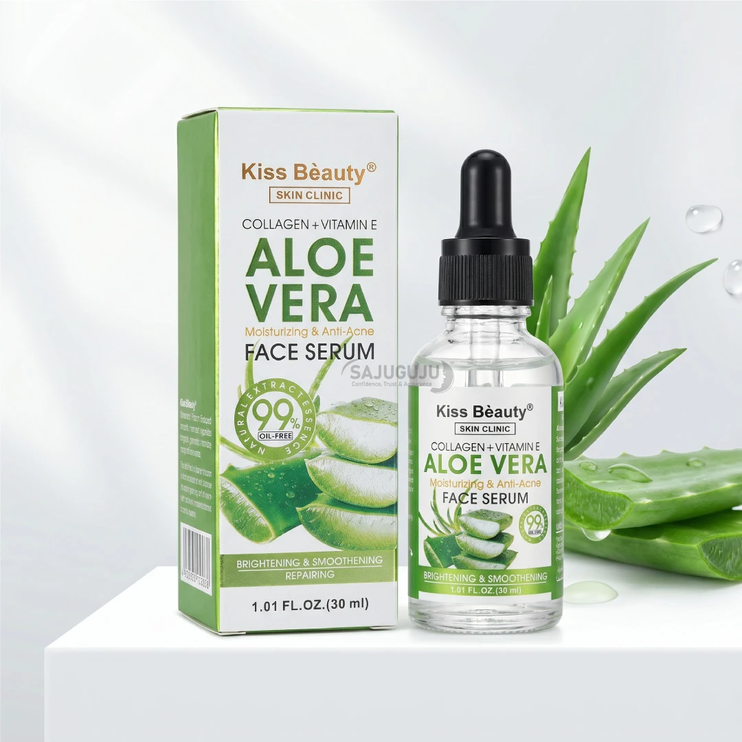 Kiss Beauty Aloe Vera Moisturizing & Anti-Acne Face Serum - ত্বক ময়েশ্চারাইজ ও ব্রণ প্রতিরোধকারী প্রিমিয়াম ফেস সিরাম