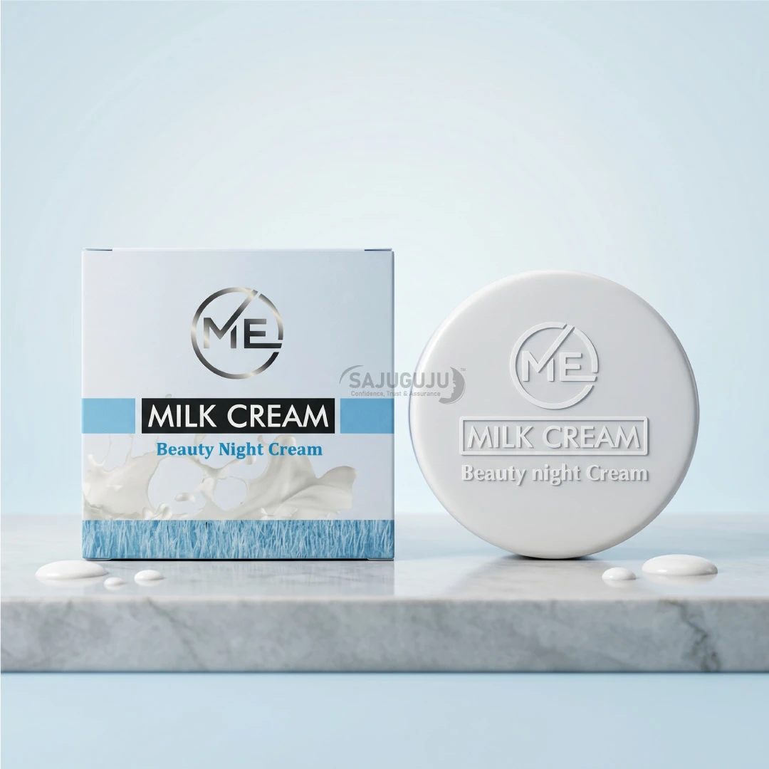 ME Milk Cream Beauty Night Cream - দুধের প্রাকৃতিক পুষ্টিতে ত্বক ফর্সা ও মসৃণ করার প্রিমিয়াম নাইট ক্রিম
