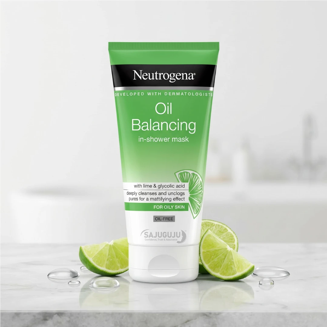 Neutrogena Oil Balancing In-Shower Mask - তৈলাক্ত ত্বকের পোরস পরিষ্কার করে ম্যাট লুক পাওয়ার কার্যকরী মাস্ক