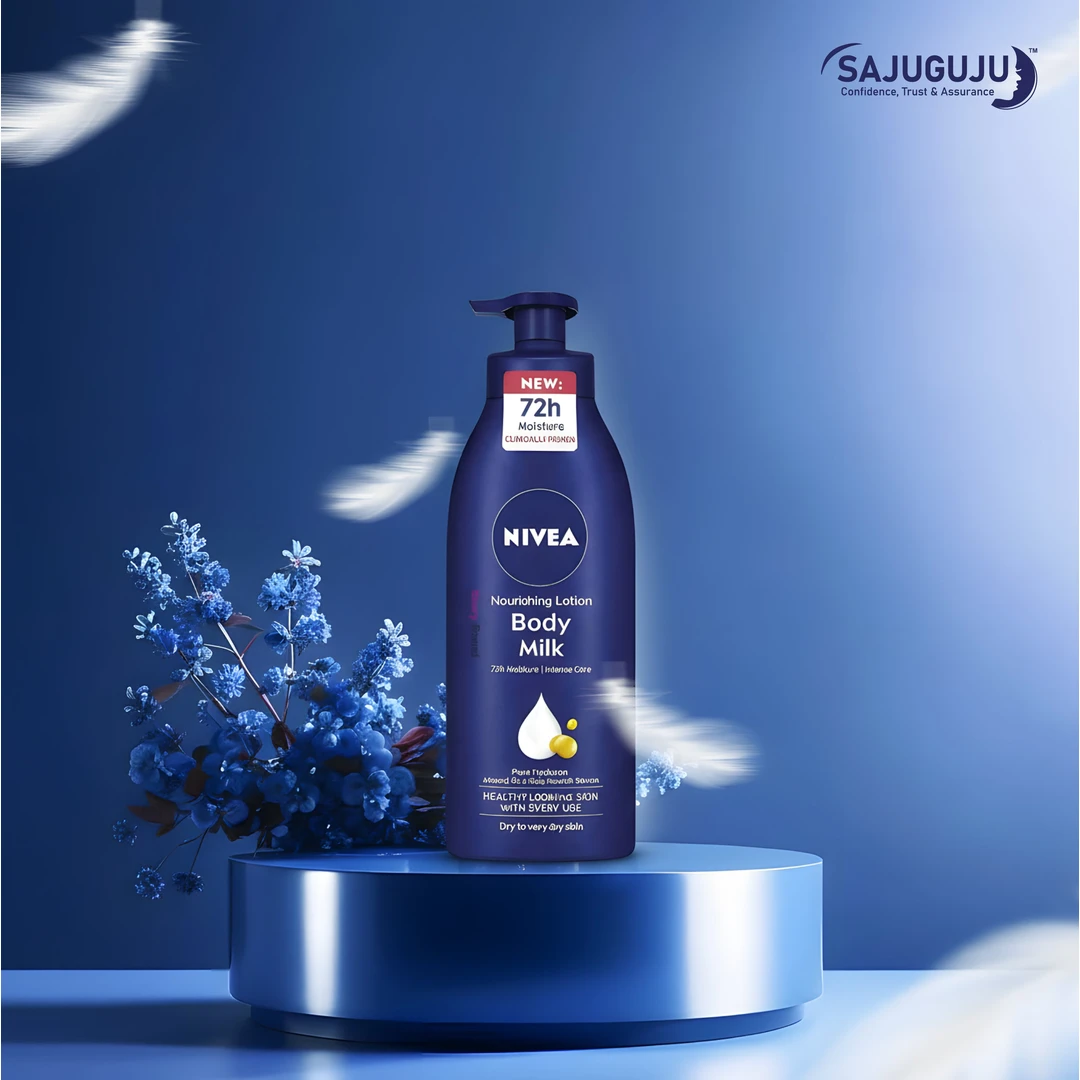 NIVEA Nourishing Lotion Body Milk: 72H Deep  Moisture & Intensive Care for Dry to Very Dry Skin