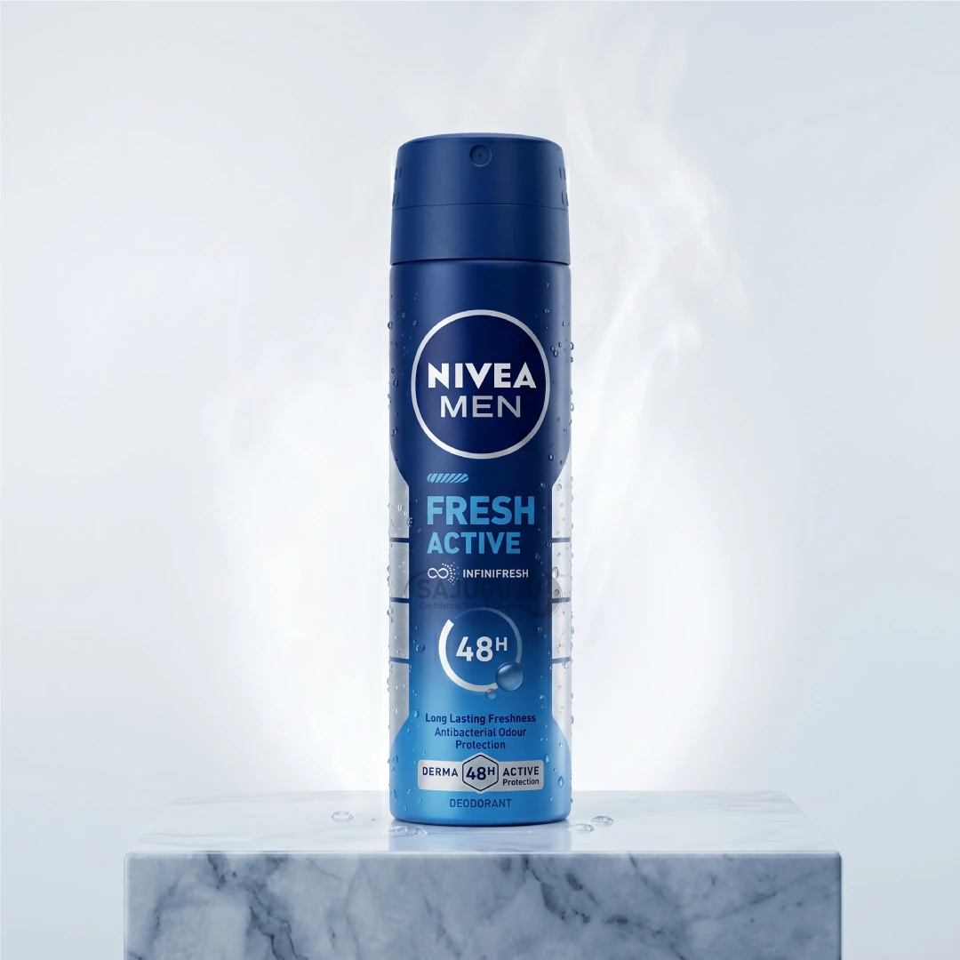 Nivea Men Fresh Active Infinifresh Deodorant - দীর্ঘস্থায়ী সতেজতা ও ৪৮ ঘণ্টার সুরক্ষার প্রিমিয়াম বডি স্প্রে