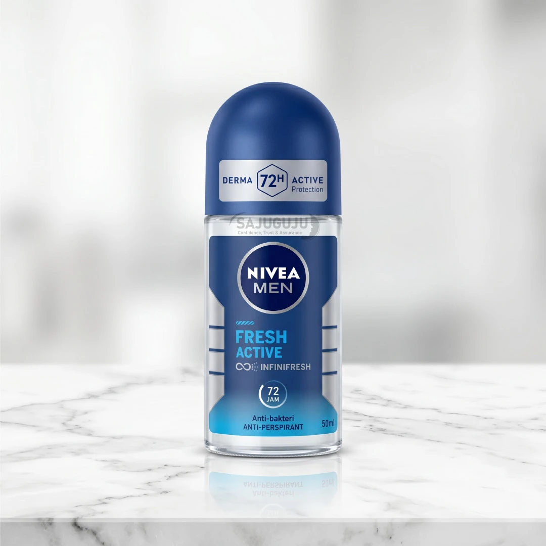 NIVEA MEN Fresh Active Antiperspirant Roll-On - ৭২ ঘণ্টা রিফ্রেশিং সুরক্ষার প্রিমিয়াম অ্যান্টিপারসপিরেন্ট (50ml)