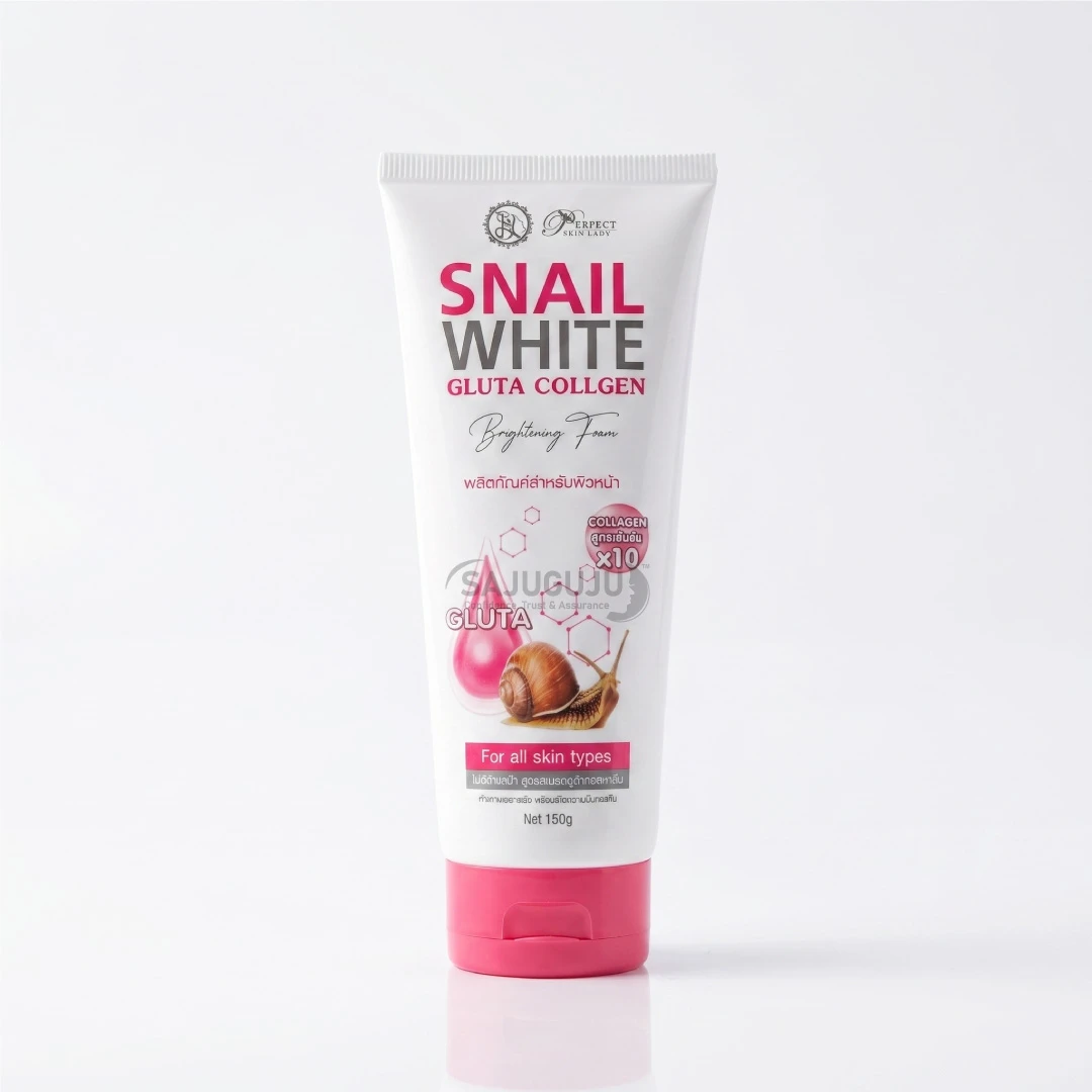 Snail White Gluta Collagen Brightening Foam - ১০ গুণ কোলাজেন সমৃদ্ধ হোয়াইটেনিং, ডিপ ক্লিনিং ও স্কিন রিপেয়ারিং ফেসওয়াশ