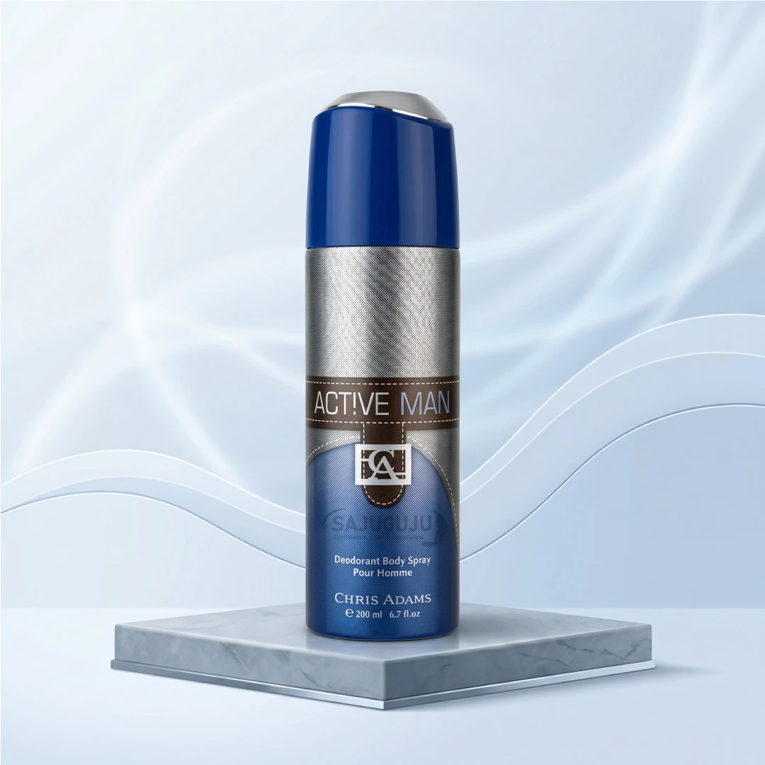 Chris Adams Active Man Deodorant Body Spray - রিফ্রেশিং ও দীর্ঘস্থায়ী সুরক্ষার প্রিমিয়াম মেনস বডি স্প্রে (200ml)