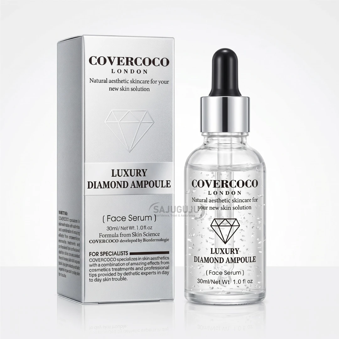 COVERCOCO London Luxury Diamond Ampoule: Advanced Skin Brightening & Anti-Aging Face Serum