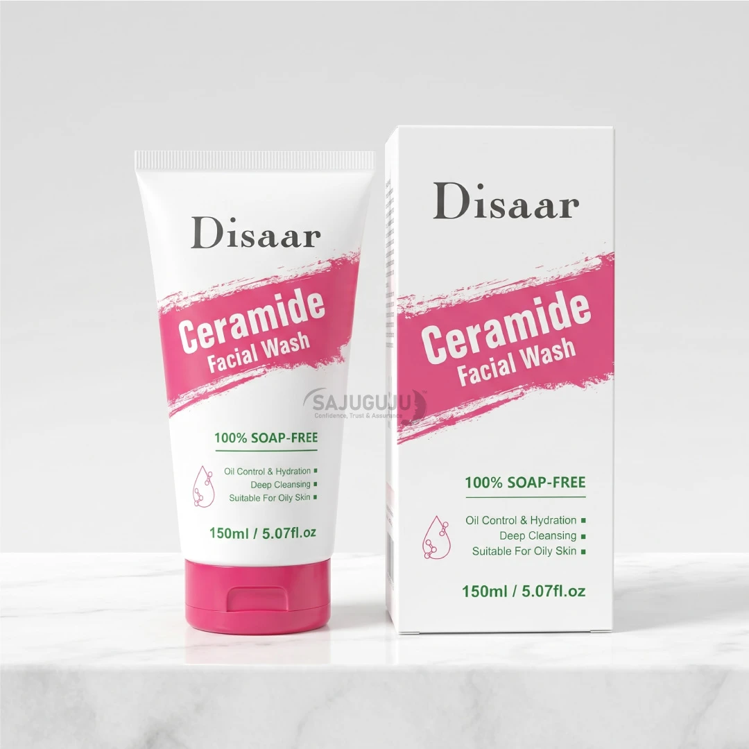 Disaar Ceramide Facial Wash - ডিপ ক্লিঞ্জিং ও অয়েল কন্ট্রোলের জন্য ১০০% সোপ-ফ্রি ফেসওয়াশ (150ml)