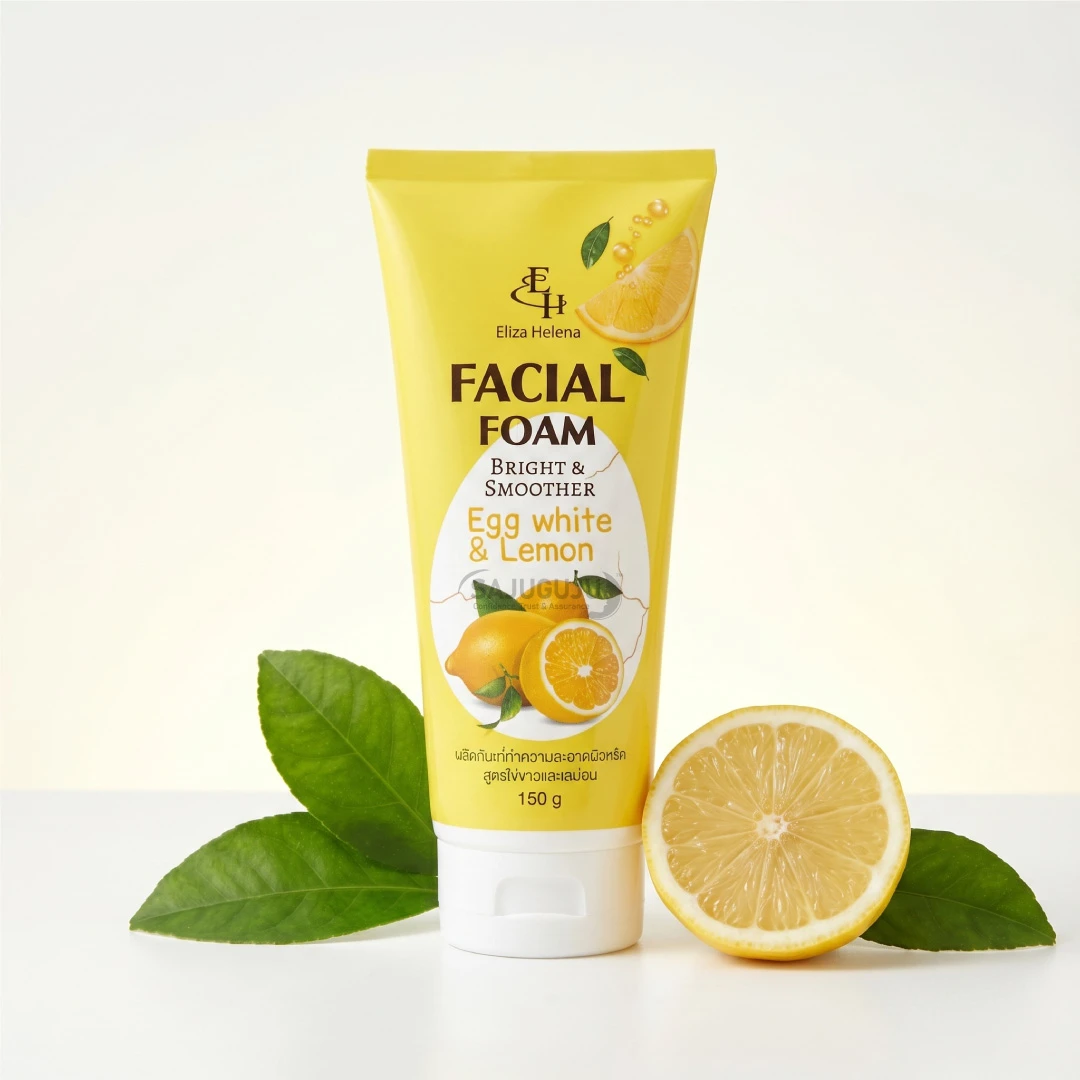 Eliza Helena Egg White & Lemon Facial Foam - পোরস টাইটানিং, ডিপ ক্লিনিং এবং উজ্জ্বল ও মসৃণ ত্বকের প্রফেশনাল ফেসওয়াশ