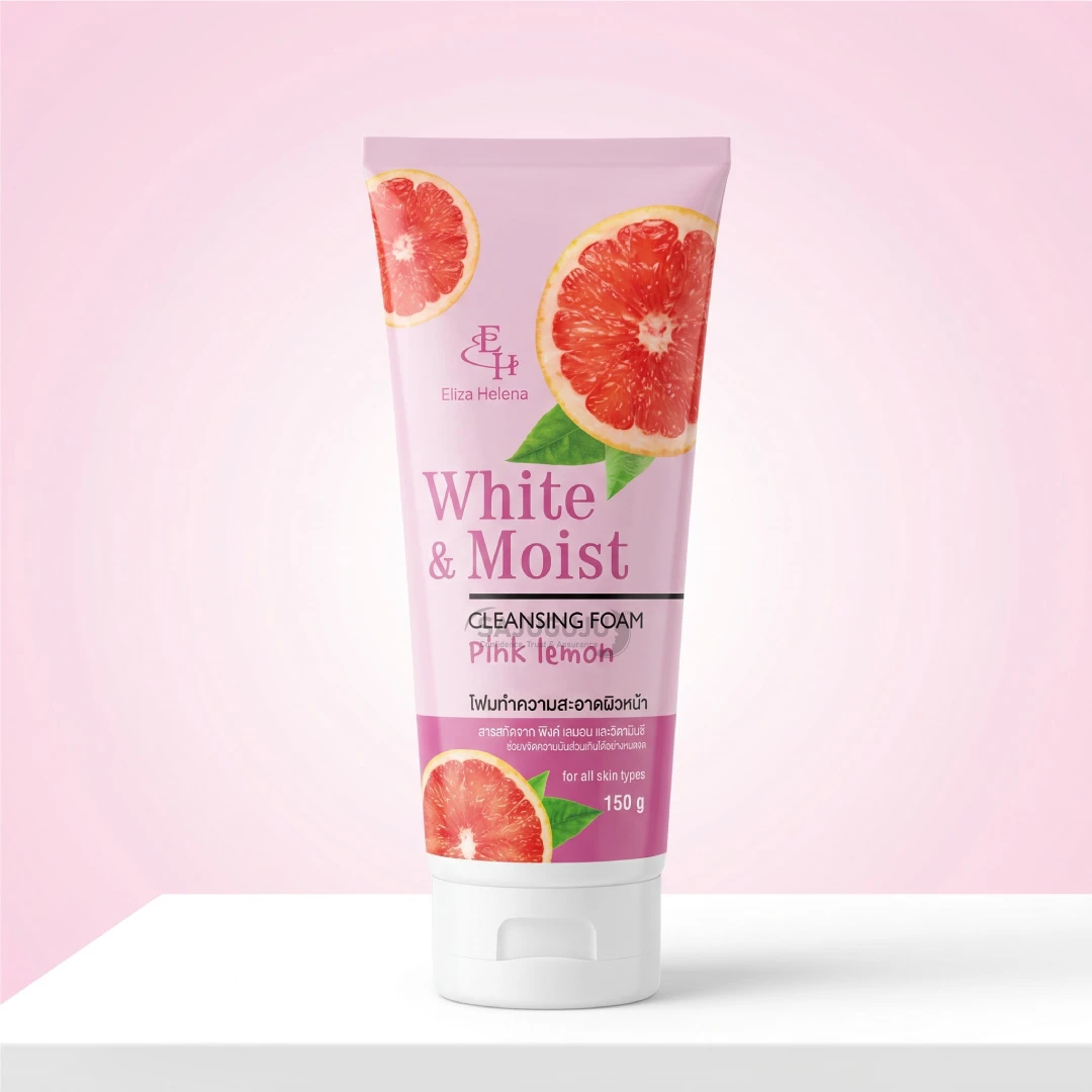 Eliza Helena White & Moist Cleansing Foam (Pink Lemon) - ভিটামিন-সি সমৃদ্ধ হোয়াইটেনিং ও ডিপ ময়েশ্চারাইজিং প্রফেশনাল ফেসওয়াশ