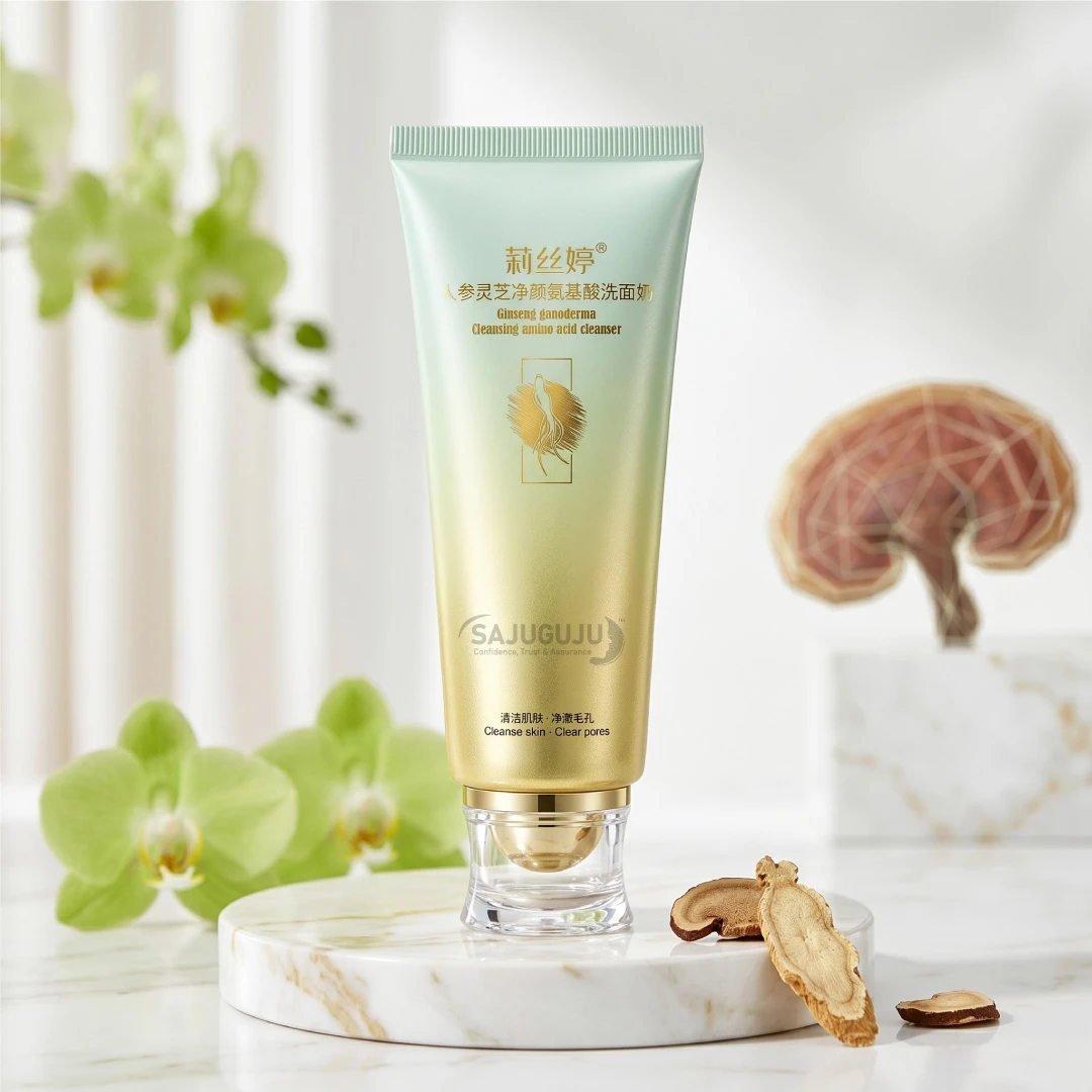 Ginseng Ganoderma Amino Acid Cleanser - ত্বকের গভীর পুষ্টি, পোরস ক্লিনিং এবং সতেজ গ্লোয়িং স্কিন ফেসওয়াশ