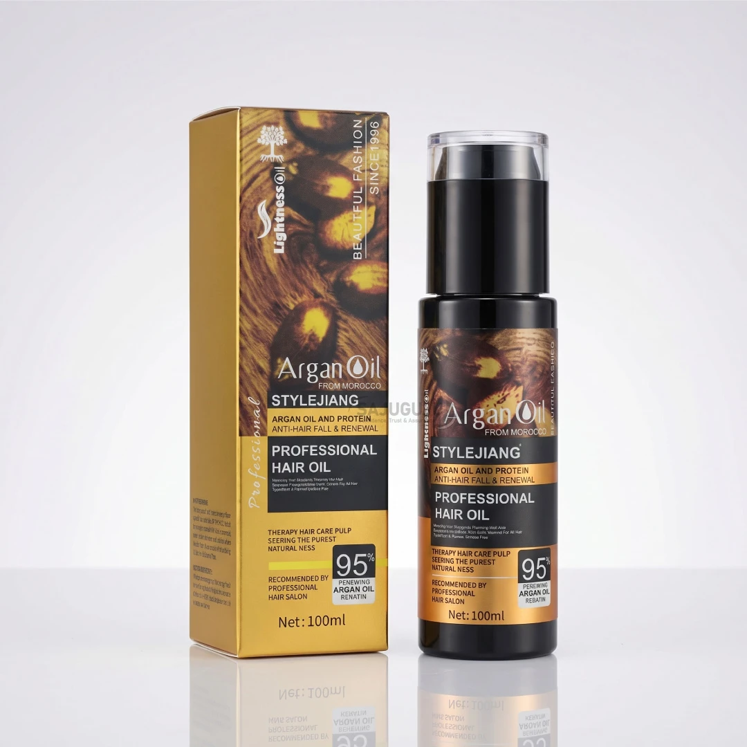Lightness Morocco Argan Oil Stylejiang: Professional Anti-Hair Fall & Renewal Therapy
