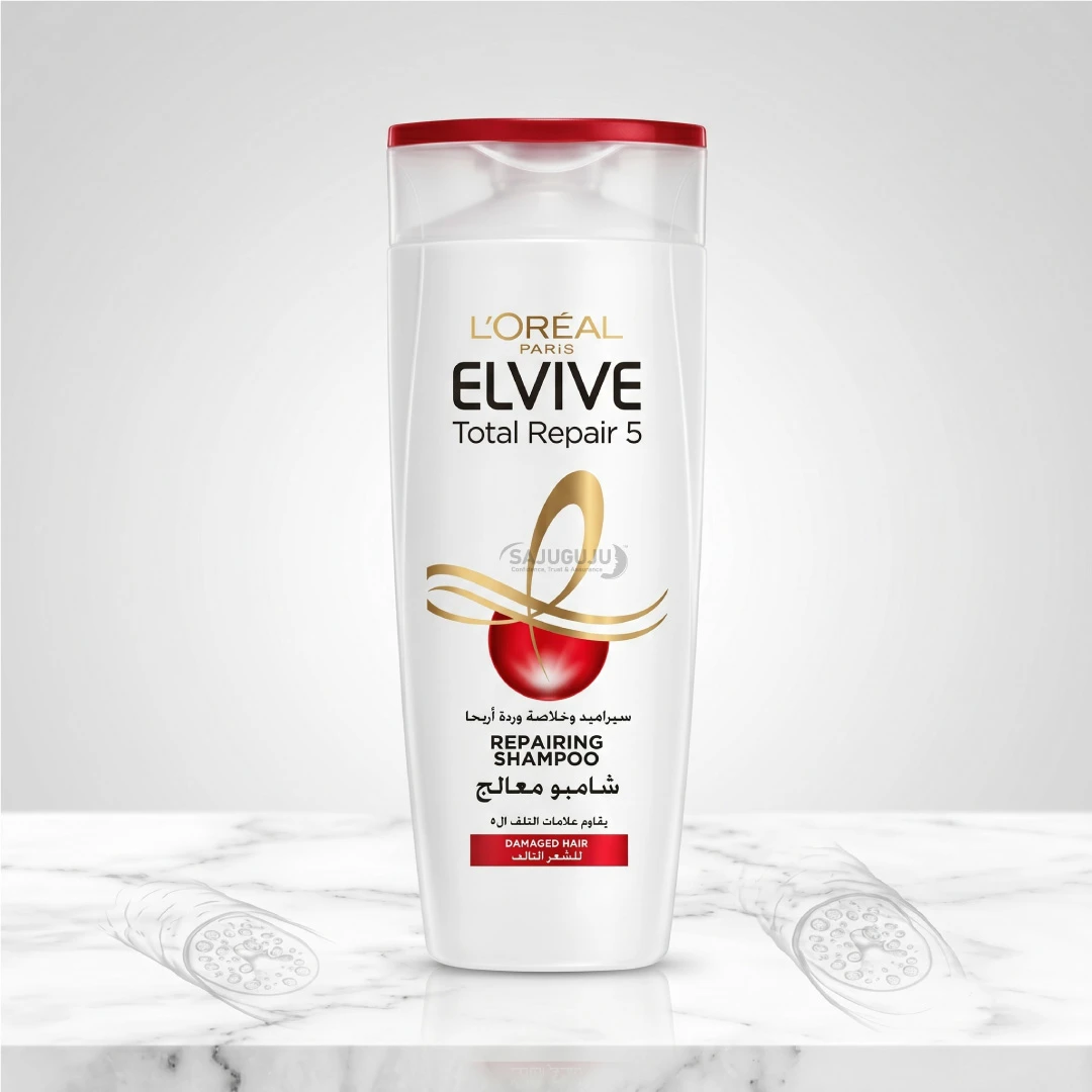 L'Oréal Paris Elvive Total Repair 5 Repairing Shampoo - ড্যামেজ চুলের ৫টি প্রধান সমস্যা দূর করে চুলকে শক্তিশালী ও পুনর্গঠিত করার স্পেশাল শ্যাম্পু