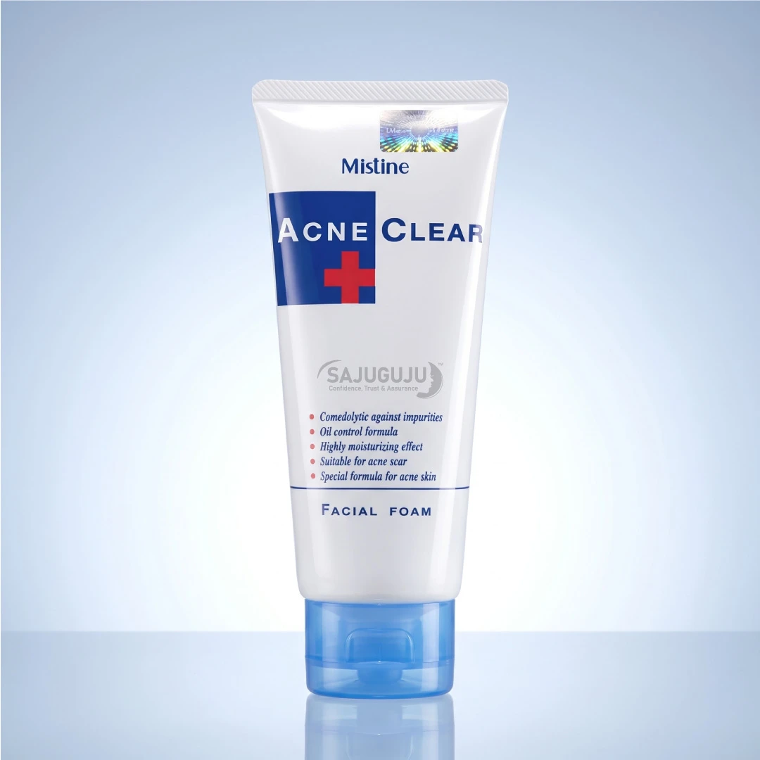 Mistine Acne Clear Facial Foam - ব্রণ, ব্রণের দাগ ও অতিরিক্ত তেল দূর করে ত্বক পরিষ্কার রাখার স্পেশাল ফেসওয়াশ