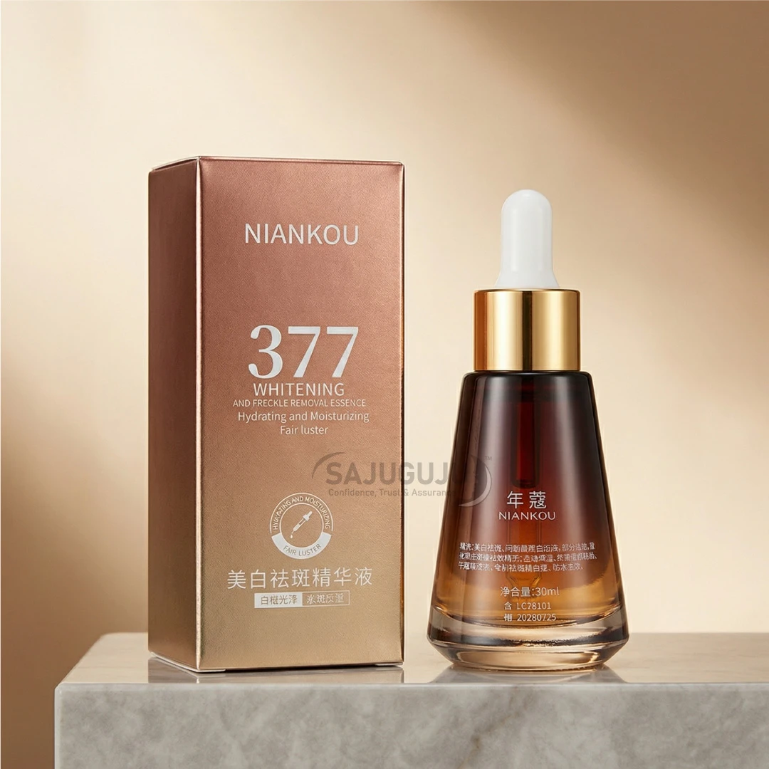 NIANKOU 377 Whitening and Freckle Removal Essence: Professional Hydrating Therapy for Fair Luster & Spot Correction