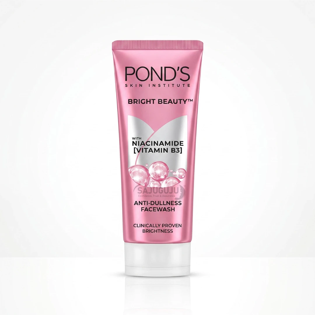 POND'S Bright Beauty Anti-Dullness Facewash - নিয়াসিনামাইড (ভিটামিন B3) সমৃদ্ধ ত্বকের কালচে ভাব দূর করে ইনস্ট্যান্ট উজ্জ্বলতা পাওয়ার ফেসওয়াশ