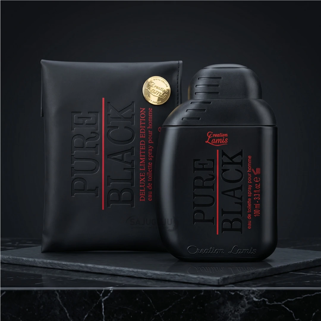 Creation Lamis Pure Black Eau De Toilette (100ml) - পুরুষদের জন্য বোল্ড ও দীর্ঘস্থায়ী সুবাসের প্রিমিয়াম পারফিউম