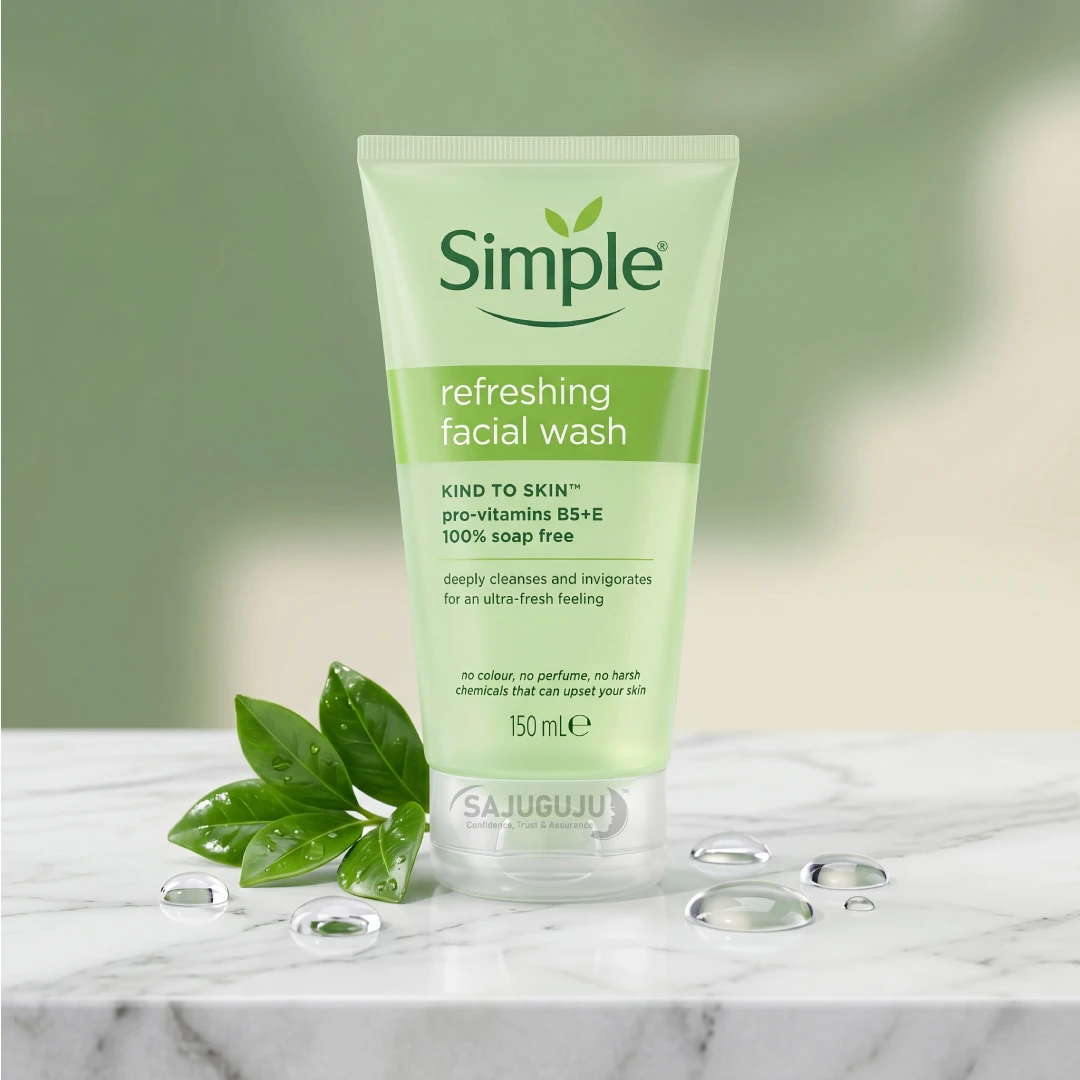 Simple Kind to Skin Refreshing Facial Wash - ১০০% সোপ-ফ্রি জেন্টল ফেসওয়াশ (150ml)