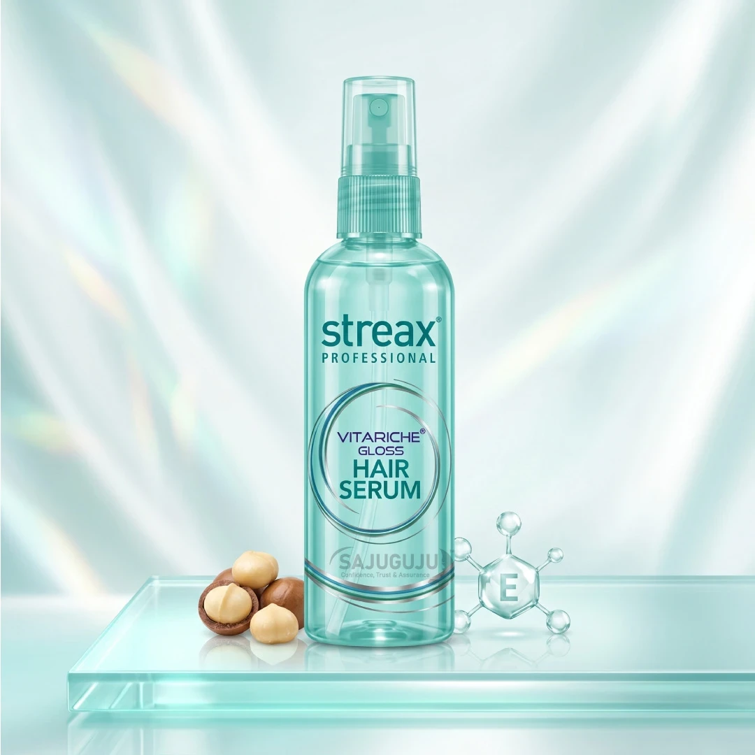 Streax Professional Vitariche Gloss Hair Serum - সিল্কি, শাইনি ও ফ্রিজ-ফ্রি চুলের জন্য প্রিমিয়াম হেয়ার সিরাম